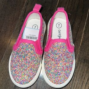 Cat & Jack sparkle shoes toddler 7